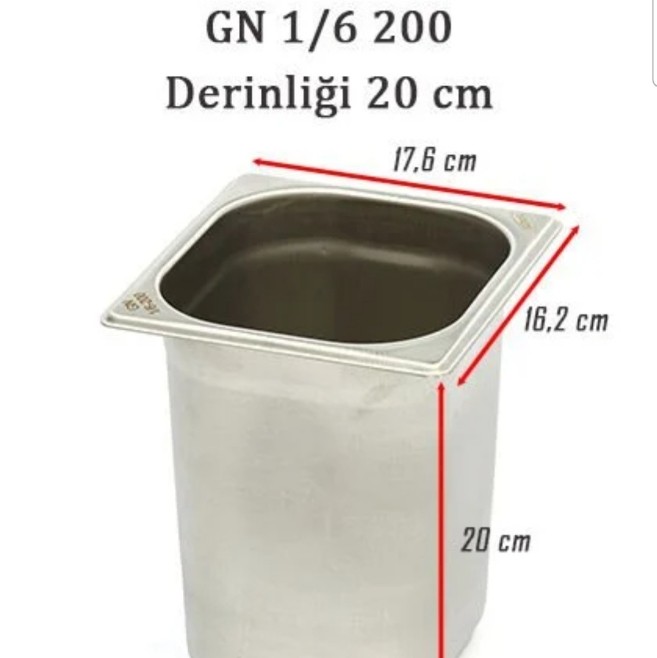 1/6-200 STANDART GN KUVET