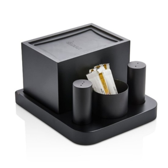 SİYAH KAPLAMALI TUZLUK SET