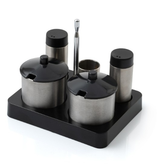 5 Lİ TUZLUK TAKIM SİYAH