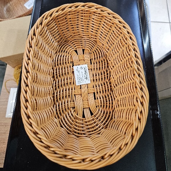 PLASTİK OVAL EKMEK SEPETİ 3ER-2019-70-( 24x15x7 Cm)
