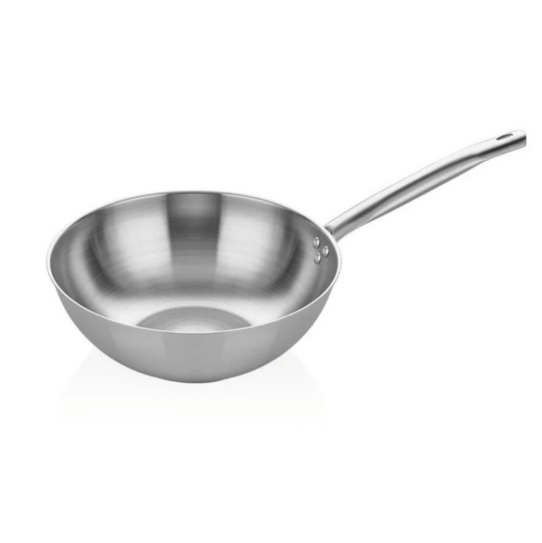 ÇELİK WOK TAVA 30CM - PASLANMAZ SAP A 107WK 30