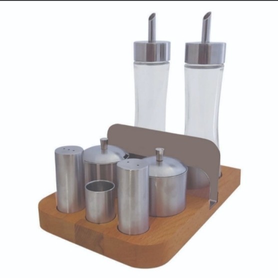 MASA ÜSTÜ TUZLUK SET AHŞAP ALT VAFBT-2000