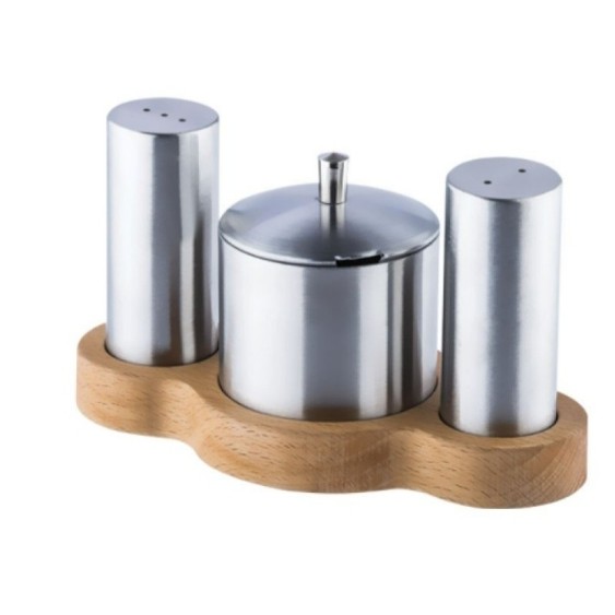 MASA ÜSTÜ TUZLUK TAKIM AHŞAP ALT VABT-2003