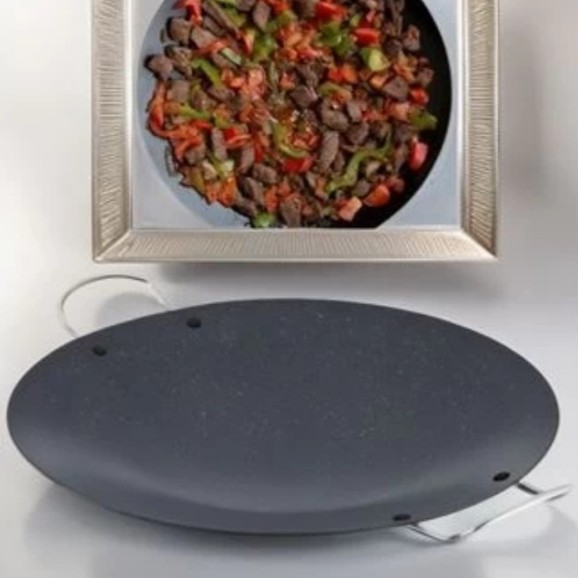 TEFLONLU SAÇ KAVURMA 34 CM