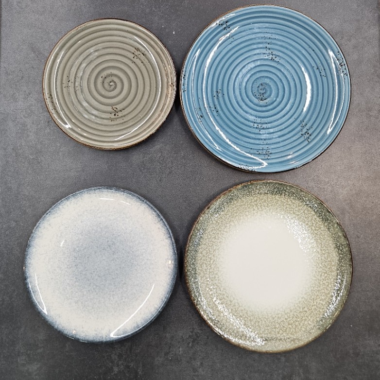 19 CM SERVİS TABAK RENKLİ 2K