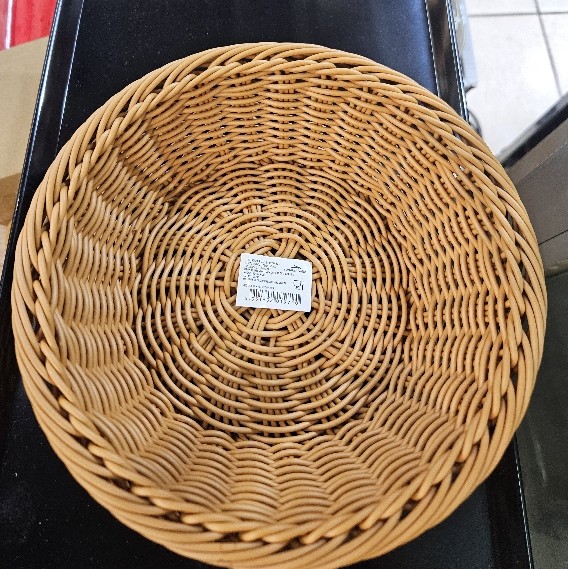 PLASTİK YUVRLK EKMEK SEPETİ 3ER-2019-72-( 21x21x7 Cm)