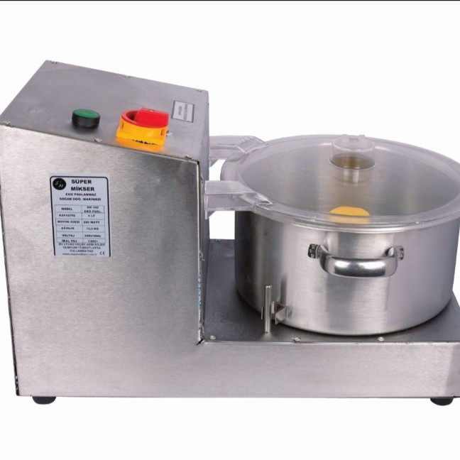 EKO BÜYÜK PASLANMAZ SOĞAN MAKİNASI 8 LT