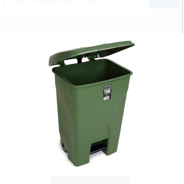 80 LT.PEDALLI ÇÖP KOVASI