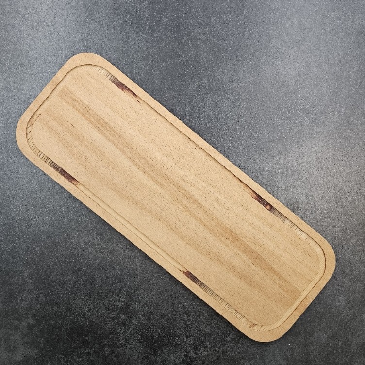 OVAL SUNUM AHŞAP 17X60 CM